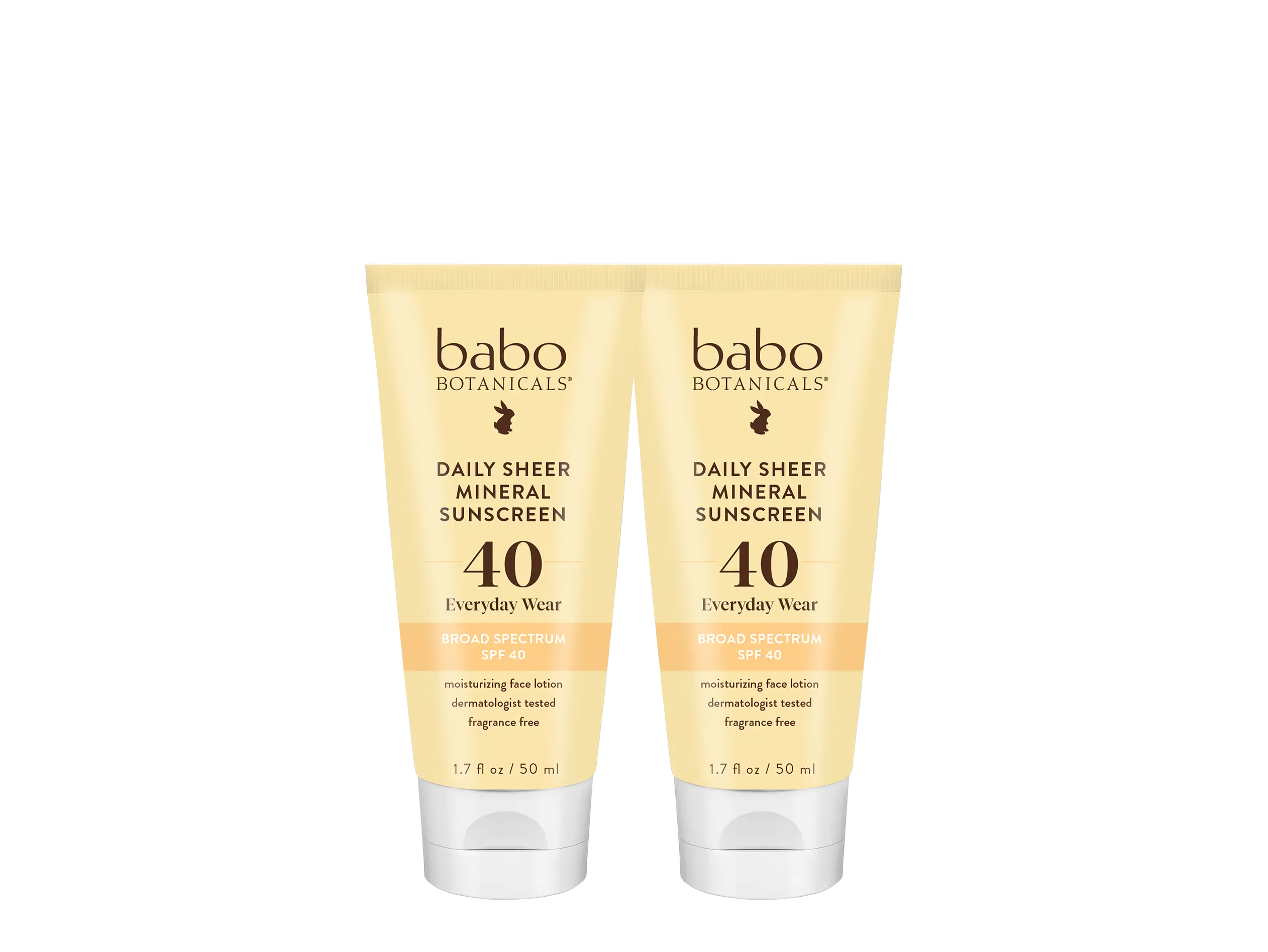Babo Botanicals Daily Sheer Mineral Sunscreen SPF 40 – Everyday Wear – Broad Spectrum SPF 40 – Moisturizing Face Lotion – Dermatologist Tested – Fragrance Free – 1.7 fl oz (50 ml)