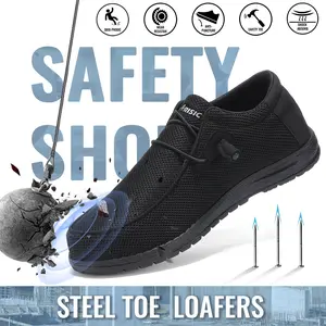 Men’s Steel Toe Work Shoes – Lightweight Safety Sneakers for Daily Work