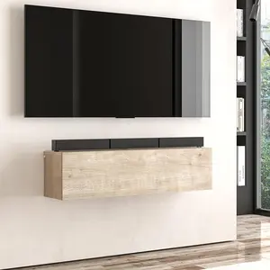 Atelier Mobili Modern Floating TV Stand for Living Room - 36 Inch Wall-Mounted Entertainment Center, Expandable & Customizable Design