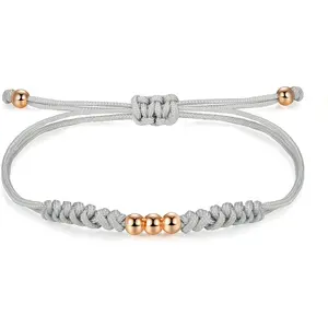Braided Rope Bracelet for Women, Handmade Bracelet With Beads And Knots, Birthday Friendship Lucky  Gifts for Women