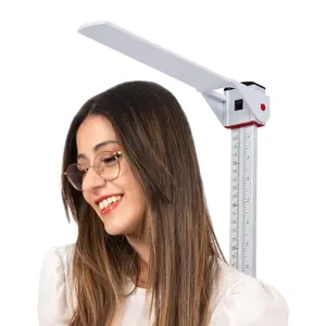 Wall-Mounted Aluminum Height Measuring Rod Stadiometer, Portable Height Measuring Tool for Both Adults and Children Home Clinic Use