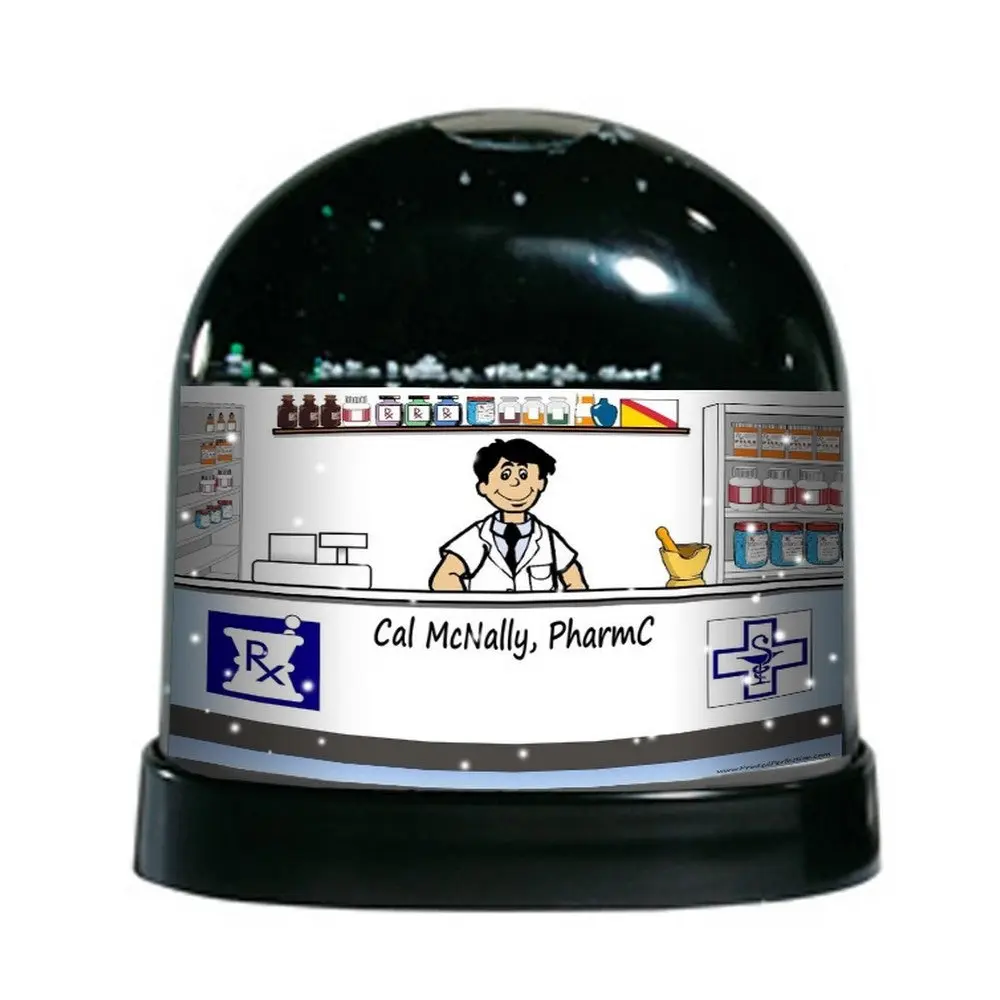 Pharmacist, Male - NTT Personalized Snow Globe