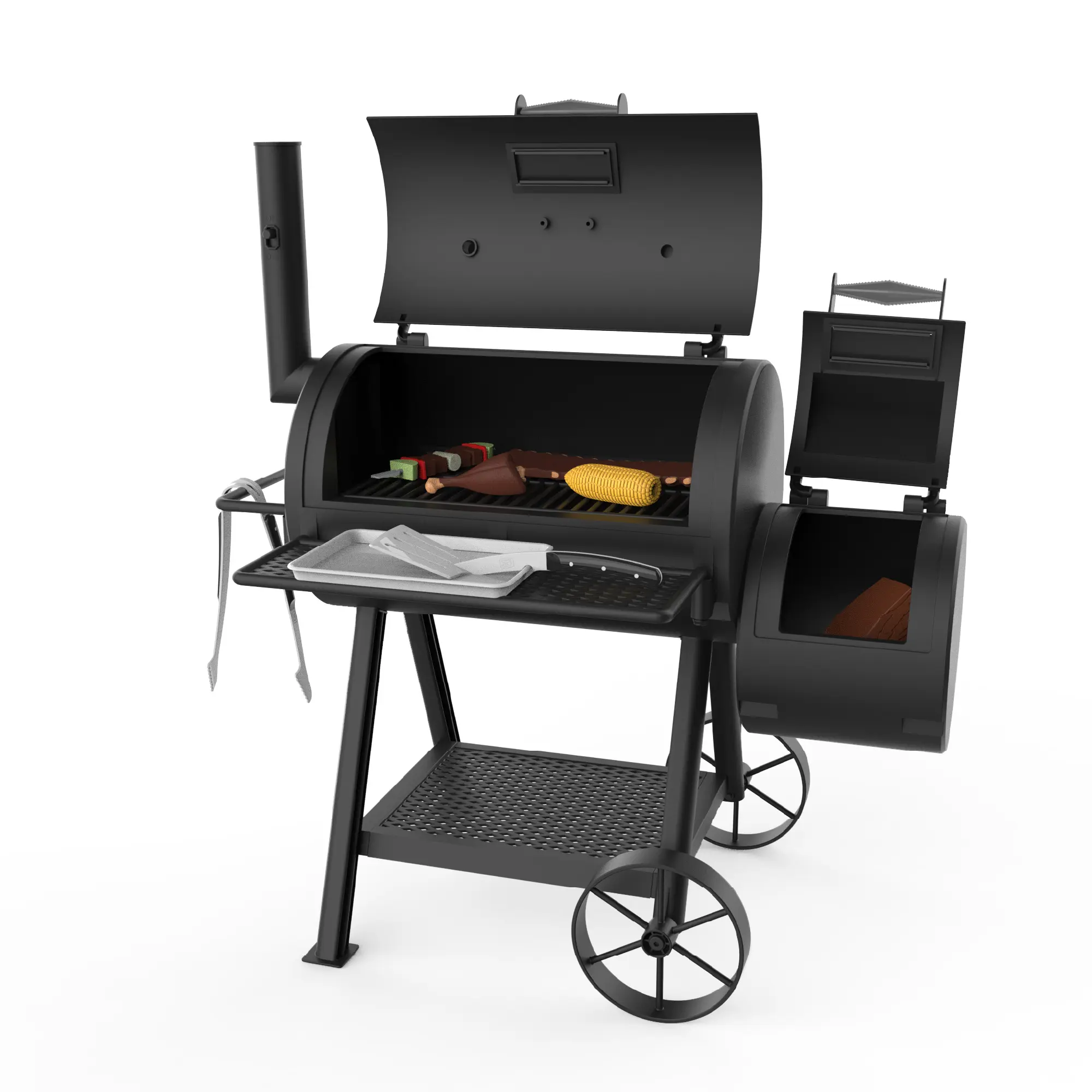 Oklahoma Joe SRP601-OKJ Toy Smoker Realistic Design with Steam Effect Safe Durable Materials for Creative Play Interactive Features Encourages Imaginative Play