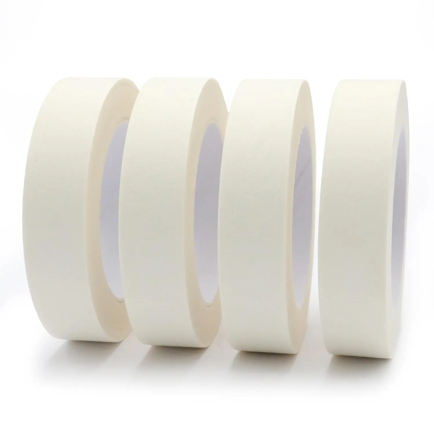 Masking Tape 1 inch X 55 Yards X 4 Rolls, General Purpose Beige White Painters Tape for Arts DIY Crafts Painting Labeling Decoration School Projects  Office