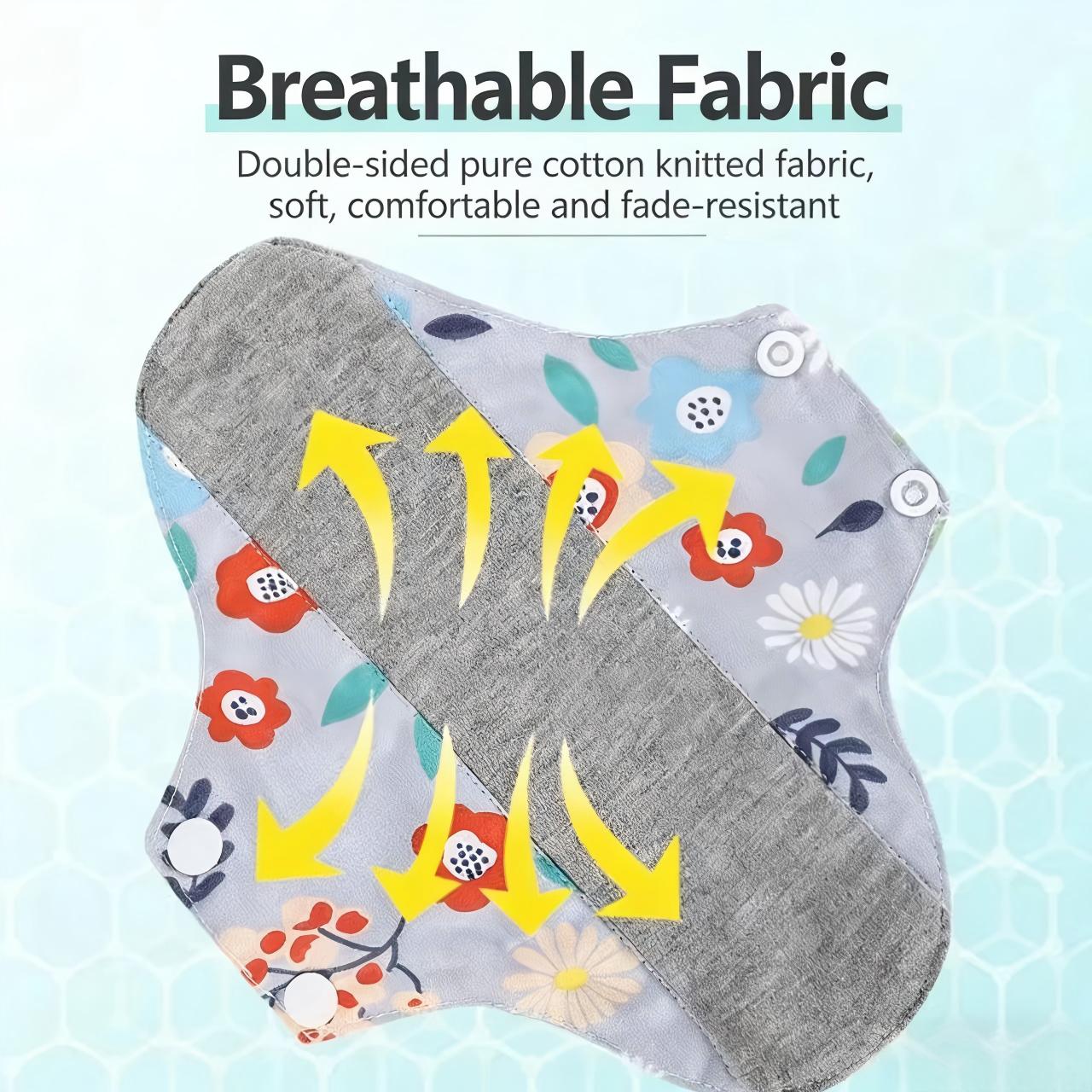 12Pcs Leak-Proof Upgraded Version & AbsorbentWashable Incontinence Pads with Graphene AsepticTechnology for Women & Elderly Care TamponsBreathable Organic Cotton Keeps You Fresh & Dry 12Pcs Leak-Proof Upgraded Version & AbsorbentWashable Incontinence Pads with Graphene AsepticTechnology for Women & Elderly Care TamponsBreathable Organic Cotton Keeps You Fresh & Dry