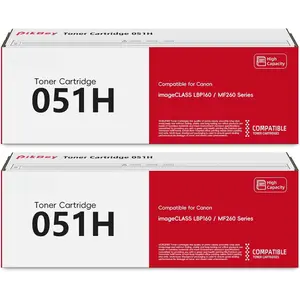 051H High-Yield Black Toner  2-Pack Replacement for  051H Toner Cartridges for imageCLASS MF264dw, MF267dw, MF269dw, LBP162dw Printer (2168C001/2169C001)