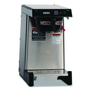 Bunn BUN399000005 WAVE15-APS Low Profile Automatic Airpot Coffee Brewer - 12-Cup, Gray & Stainless Steel