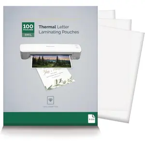 Thermal Laminating Pouches, 5mil Letter Size Sheets, 9 x 11.5, 100 Pack, Clear (5743501)