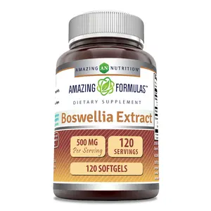 Amazing Formulas Boswellia Extract Supplement | 500 Mg per Serving | 120 Softgels | Non-GMO | Gluten-Free | Made in USA