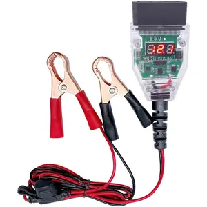 Car Memory Saver Protection Connector OBD II Automotive Battery Computer ECU Power Off Vehicle Battery Detection Tool Kit 12V SAE Quick Release Adapter Supply Cable with 5A Fuse, S211110