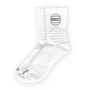 Basketball Performance Socks - White Basketball White Performance Socks Comfortable Breathable Sports Socks for Daily Wear Training Gym