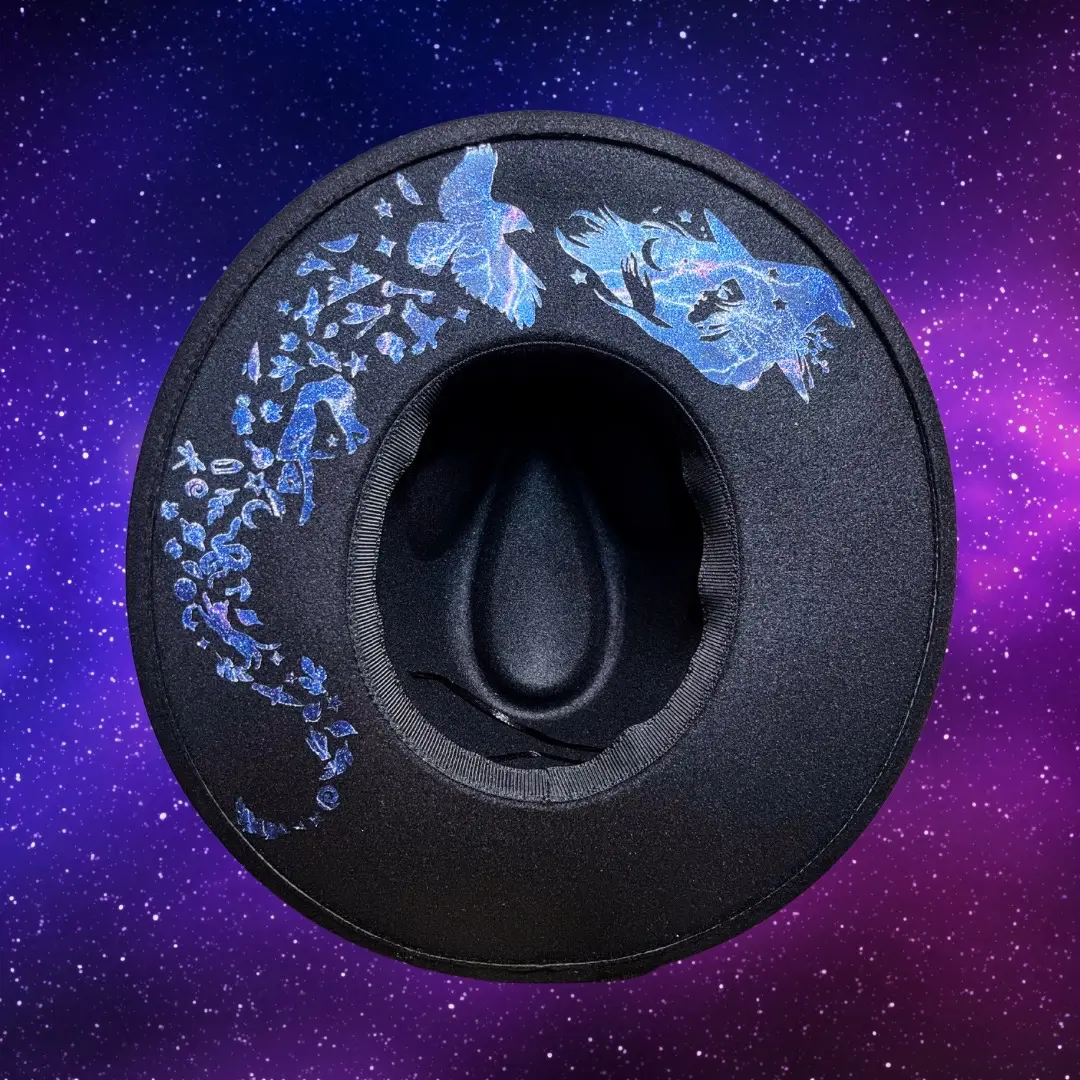 Wide brim witch hat