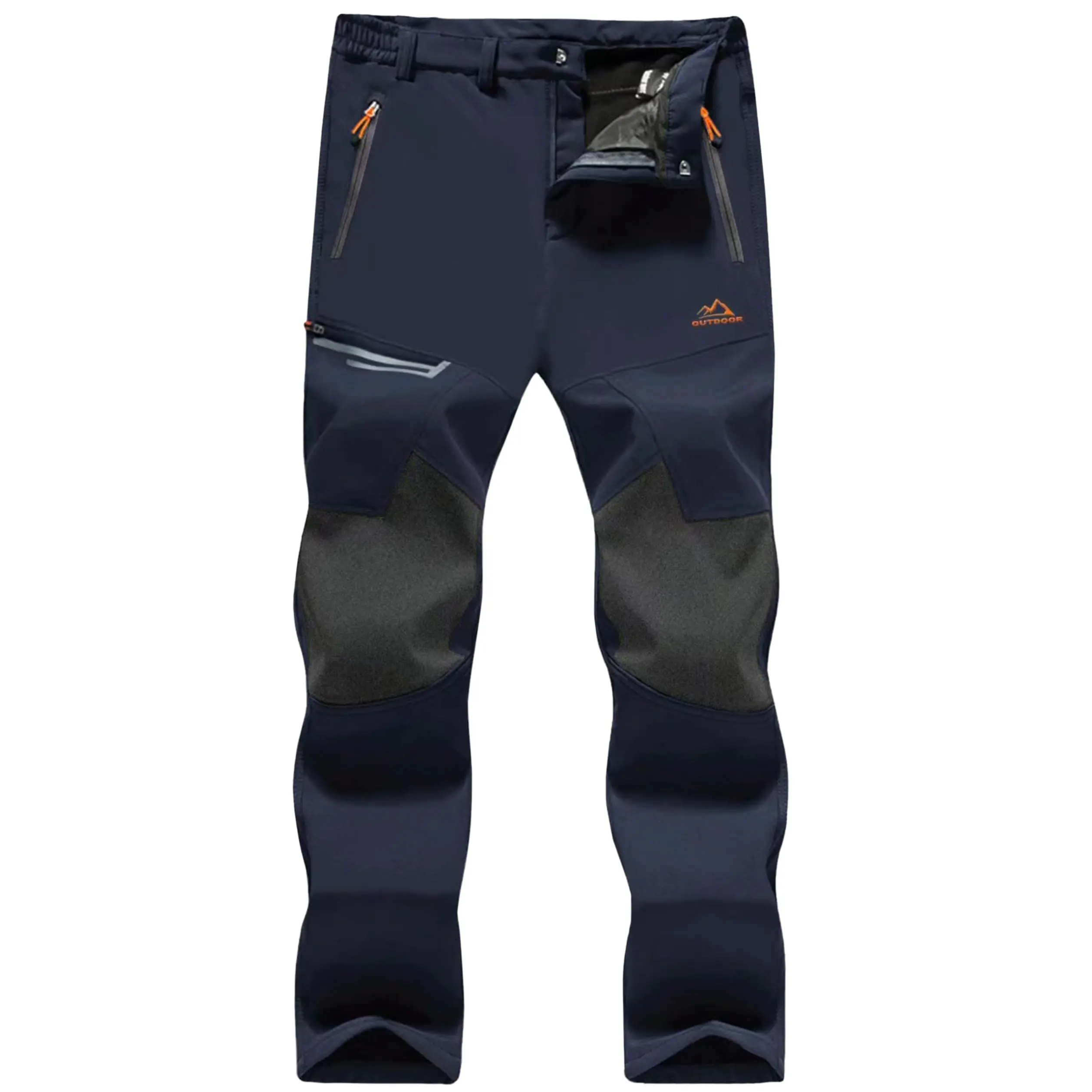 MAGCOMSEN Men's Snow Ski Pants Water Resistant Snowboard Hiking Pants Fleece Lined Winter Waterproof Work Pants