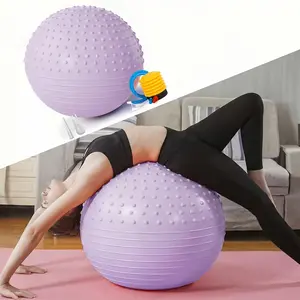 Thick Massage Yoga Ball, High-Quality Inflatable Fitness Ball, PVC Sandblasted Large Ball, Balance Training, Core Strength, Sensory Training, Exercise Equipment, Home Workout Equipment