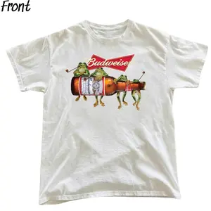 Vintage 90s Jump On Bud Commercial Graphic Tee, This Buds For You Shirt, Bud, Weis, and Er, Budweiser Beer Merch, King of Beers, Funny Drinking Shirt, Cute Mascot Merch, Perfect Gifts for Beer Lovers, 100% Cotton Lightweight Shortsleeve