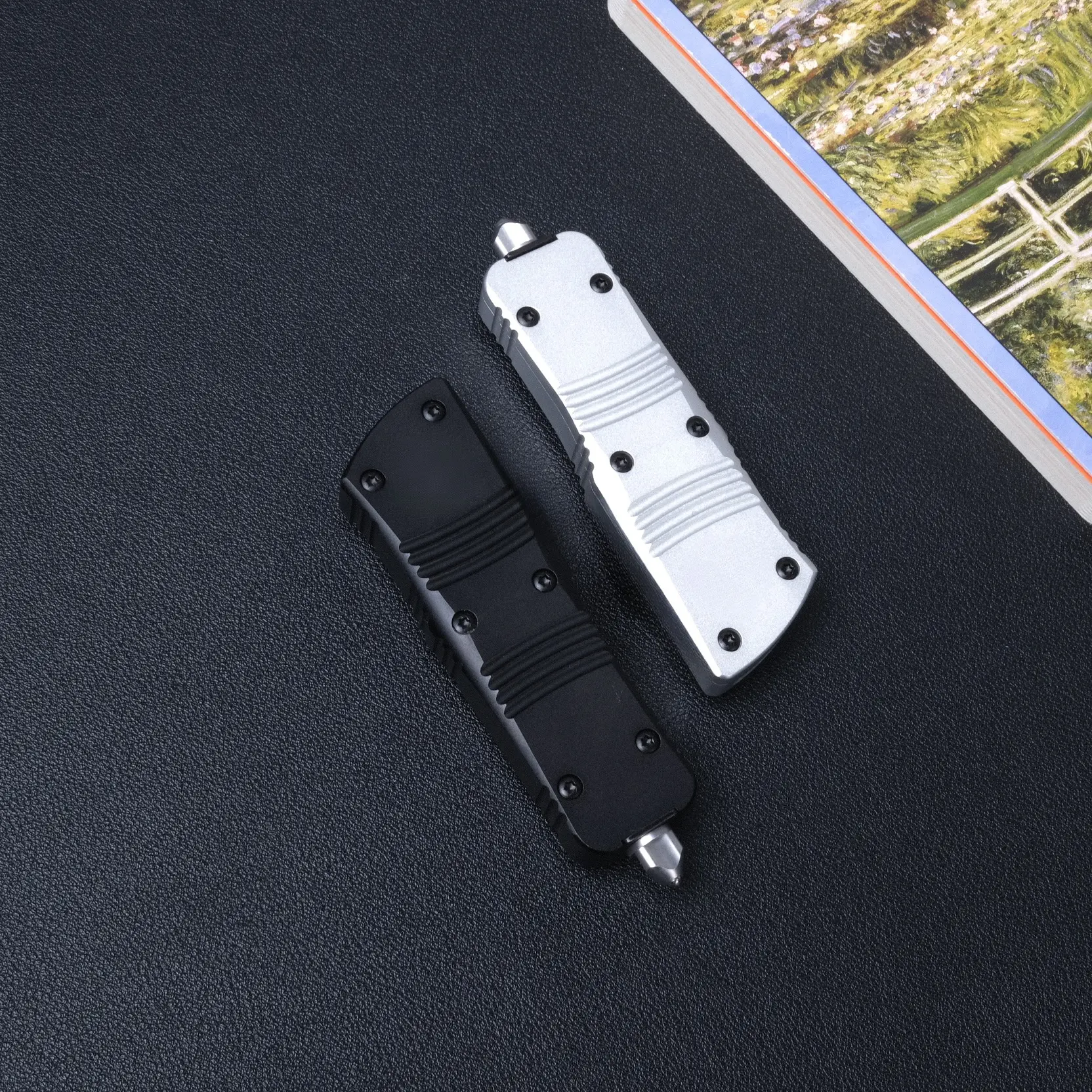 Outdoor portable folding knife, pure aluminum handle, D2 high hardness corrosion-resistant steel, outdoor camping, fishing, driving EDC tool, portable tool, best gift.