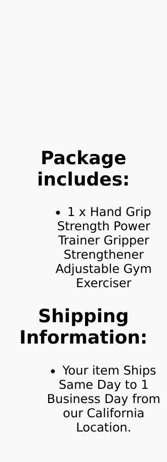 Hand Grip Strength Power Trainer Gripper Strengthener Adjustable Exerciser with Stainless Steel Springs Easy Turn Dial Non-slip Rubber Handles overhand home gym equipment
