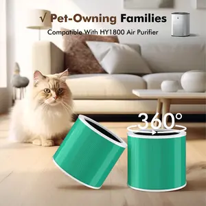 CHIVALZ HY1800 Air Purifier Replacement Filter, 3-in-1 Filtration, High-Efficiency Activated Carbon, True HEPA Filter (2 Pack) di yair,Halloween gifts, Christmas gifts, birthday gifts Portable HEPA