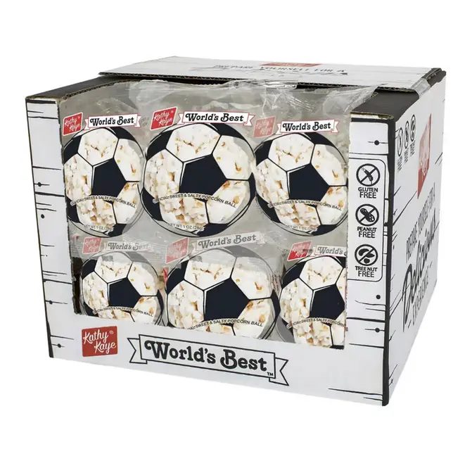 18 oz. Soccer Sweet & Salty Popcorn Balls – 18 Pc.