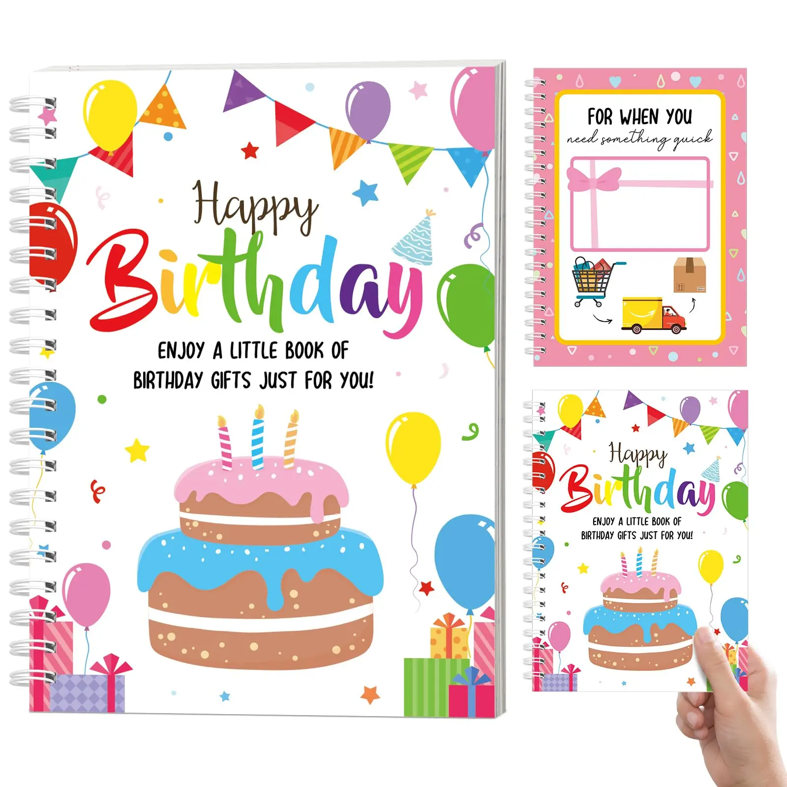 GISGFIM 5x7 in (13x18 cm) Customized Birthday Gift Card Keeper Organizer Book - Office Stationery Keepsake with Ideas, Templates, Crisp Print, Personalized Message Section for Women's Use,back to school,back to school haul