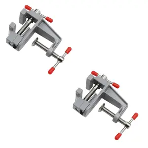 Mini Jewelry Watch Clamp Set, Durable Craft Repair Tool, Portable Workbench Vise, Adjustable Rotating Locking Jaw, Hobby & Repair Tools