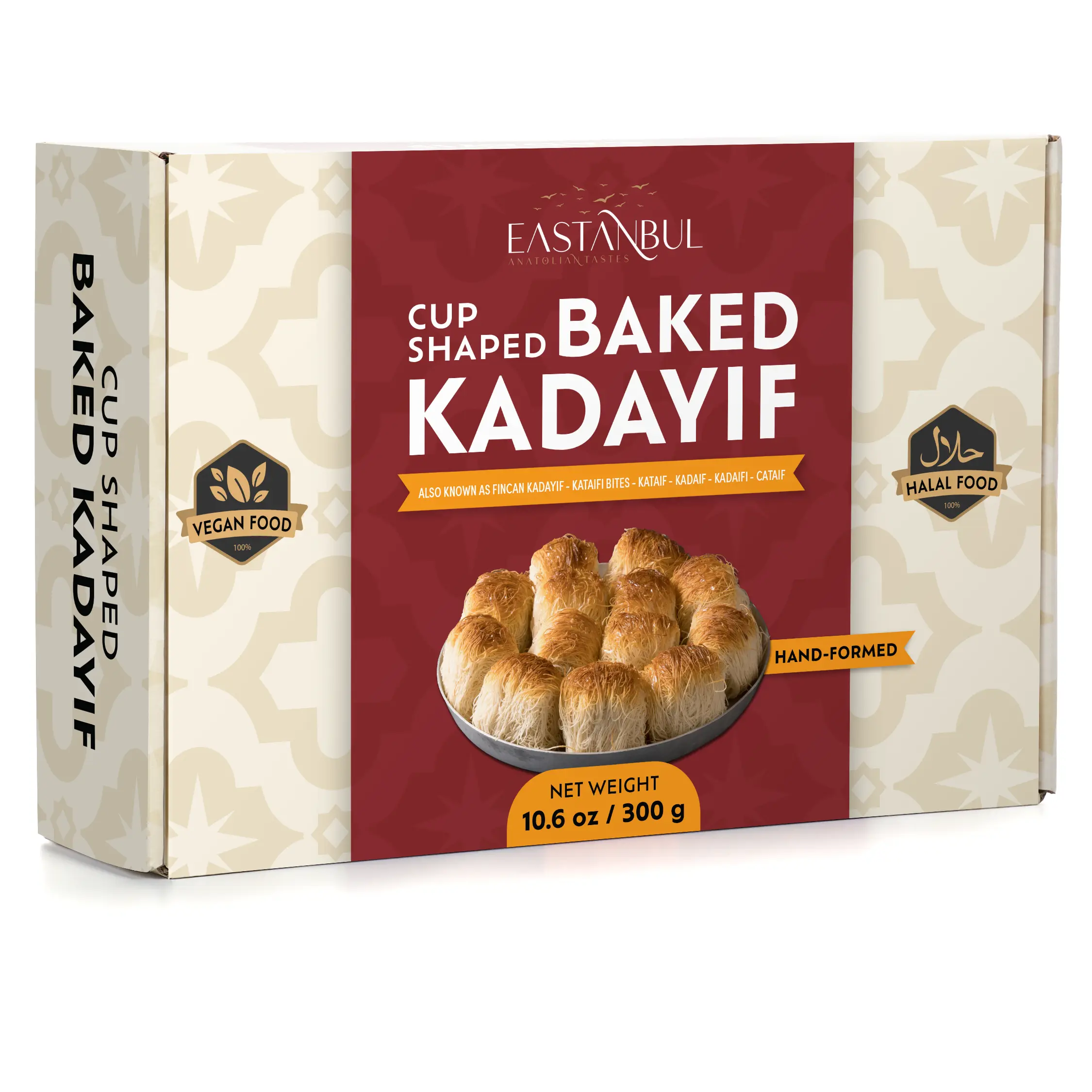 Eastanbul Kataifi Cups, 300g (10.6oz), Hand-Shaped Kadayif Cups, Crispy Shredded Kataifi, Ready-to-Fill Crunchy Cups for Sweet & Savory Toppings