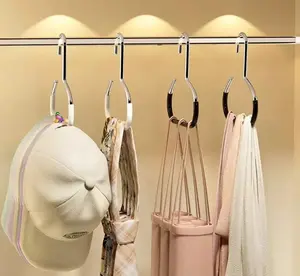 6 Count Hat Storage Hooks – Space Saving Stainless Steel Rack with Reinforced Design for Long-Lasting Use