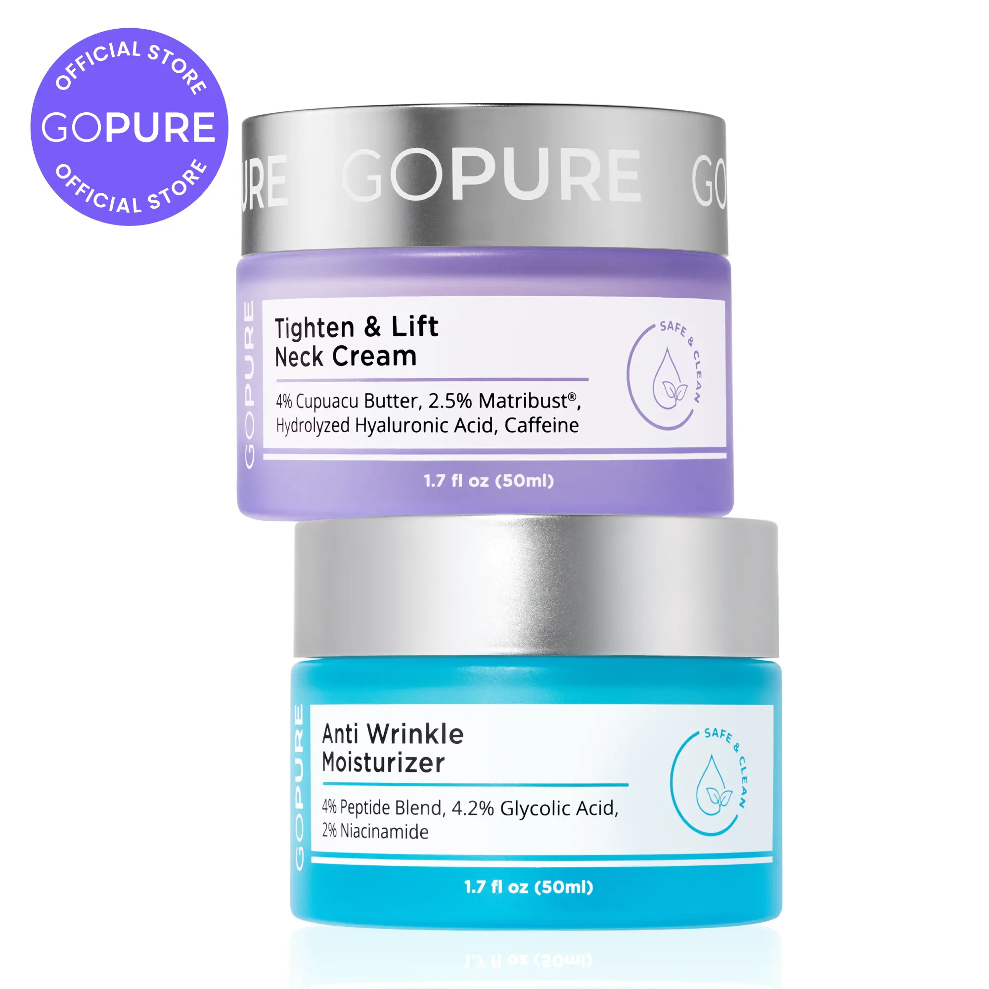 GOPURE Wrinkle Remedy Set - Neck Cream + Anti-Wrinkle Moisturizer GOPURE Wrinkle Remedy Set - Neck Cream + Anti-Wrinkle Moisturizer