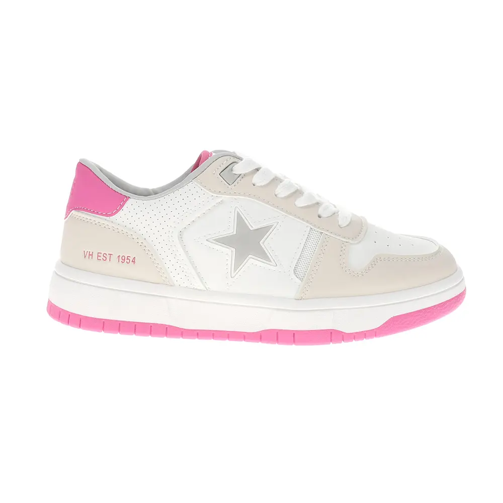 Vintage Havana Womens Fresh Lace Up Sneakers Shoes Casual - Pink, White