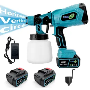 High-pressure Cordless Paint Sprayer with 2 Batteries