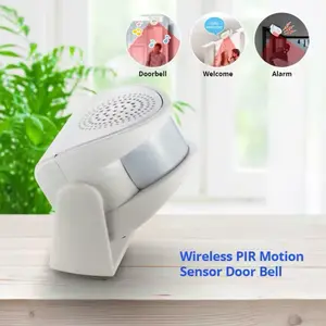 Smart Motion Sensor Door Chime & Security Alarm 3 Modes 32 Sounds Wireless PIR for Home Office Shop