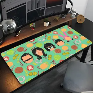 Cartoon B-Bobs Burgers Mouse Pad High Quality Natural Rubber Mouse Pad The Most Professional Washable Laptop Mouse Pad