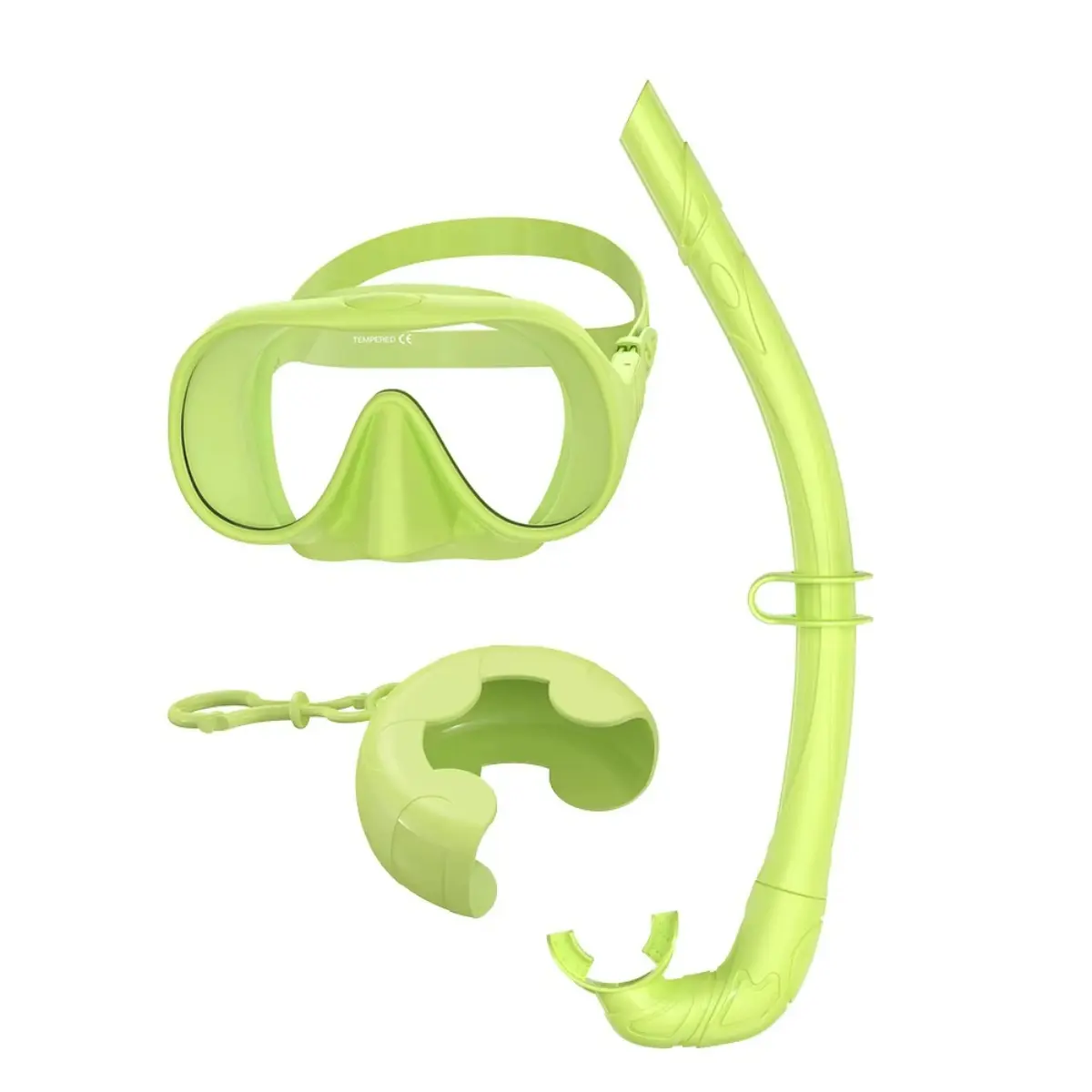 Foldable Low Volume Diving Mask - Soft Silicone Sport Snorkeling Gear with Anti-Fog Single Lens for Freediving