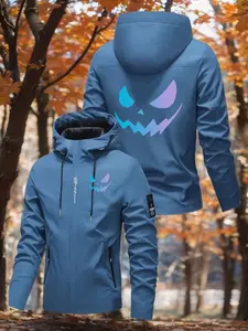 Men's Lightweight Business Hooded Fitted Coat, Windproof Sun Protection Jacket, Durable Anti-Wrinkle Fabric, All-Season Wear