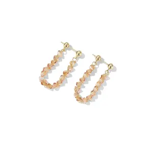 Beaded Hoop Earrings