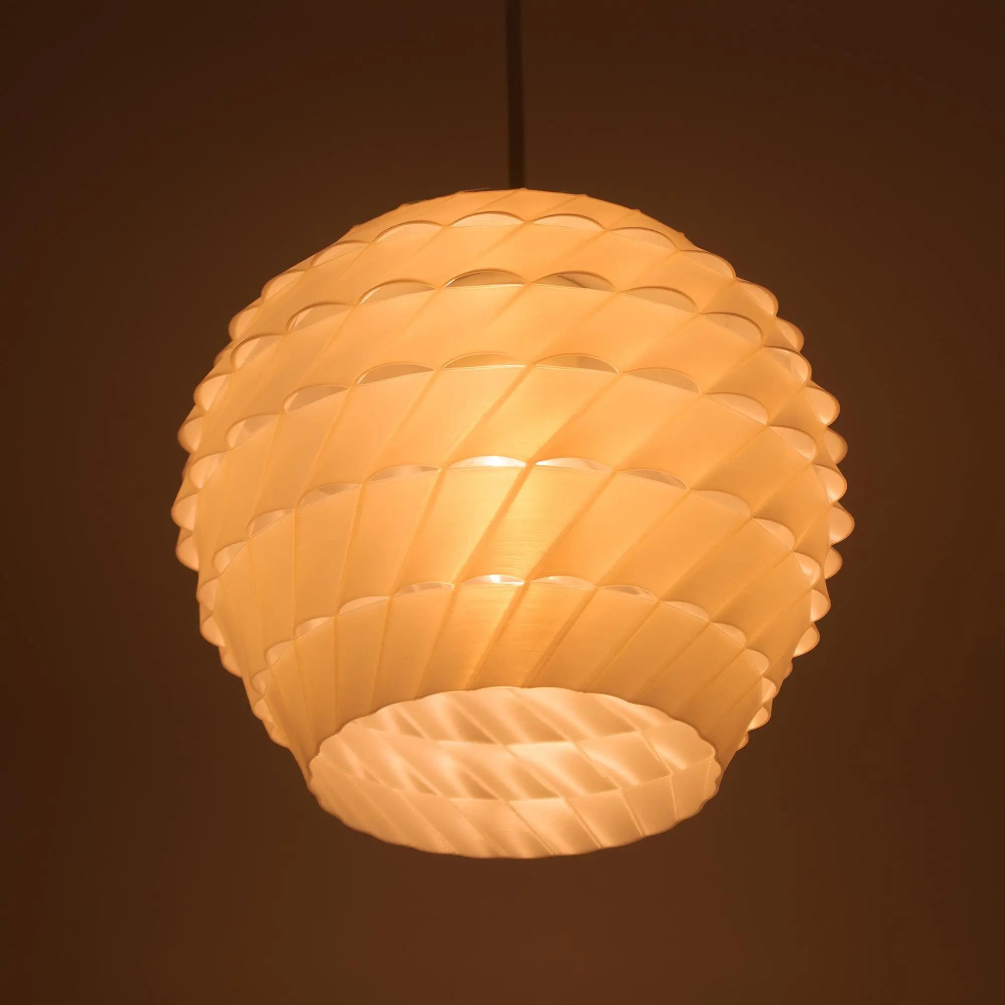 3DPPA Syko Geometric Lamp Shade | 3D Printed Pendant Light Cover | Modern E27 Lampshade | Ceiling Lighting Decor | Home Gift