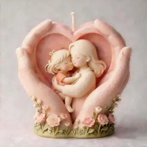Eternal Love Heart Shape Silicone Mold, DIY Candle Making Tool, Candle Molds For Candle Making, Perfect Gift for Mother's Day, Handmade Wax Mould for Home Decor, Handmade Gifts, Handmade Crafts