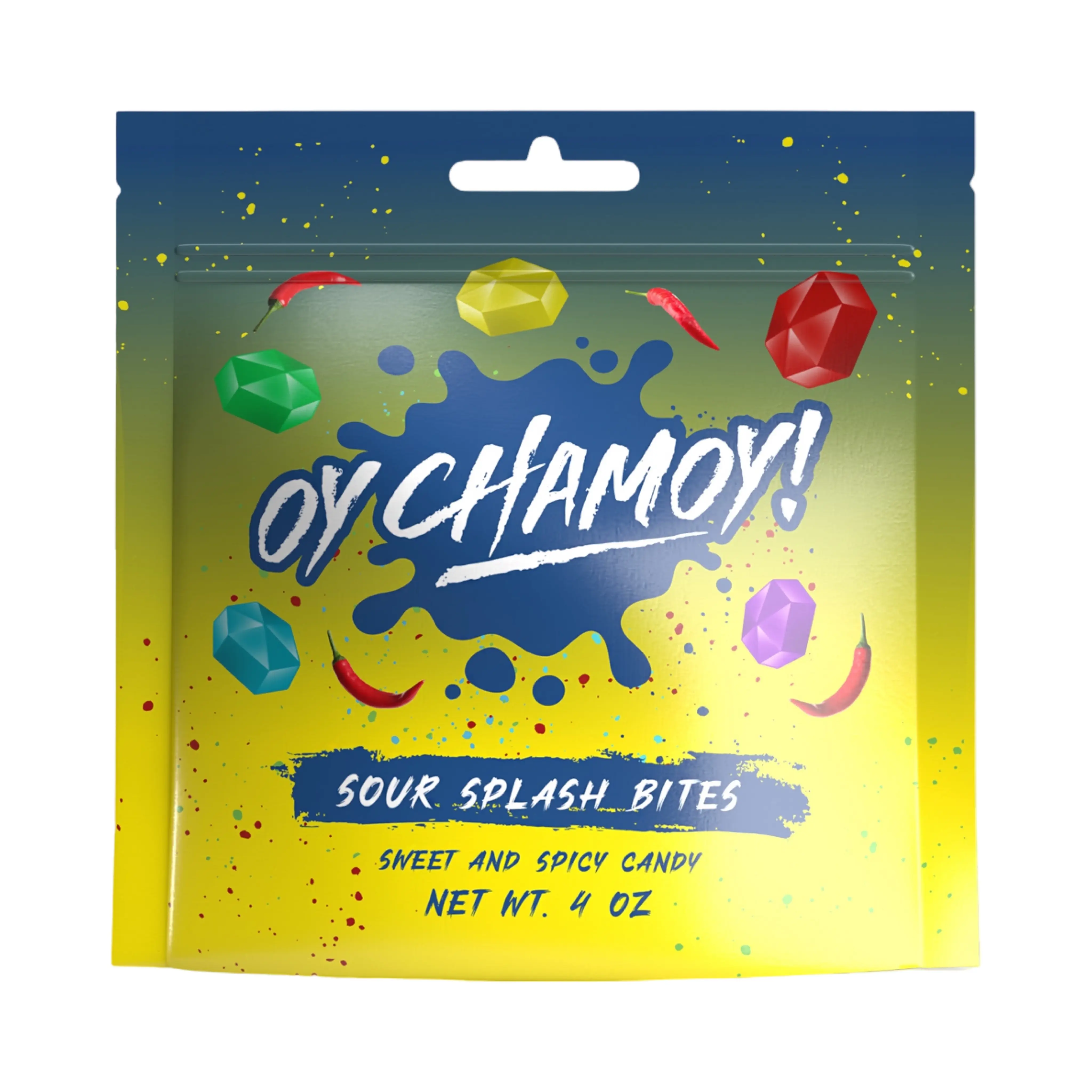Oy Chamoy! Chamoy Covered Mexican Candy Gummy Candy (4 Oz.), Sweet, Spicy Snack Bonbon Flavor Sour, Dulces Mexicanos, Chamoy Covered