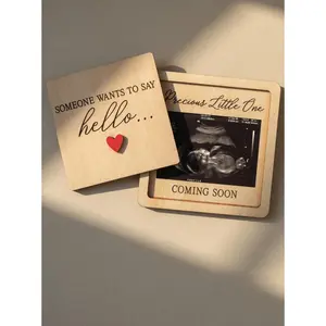 Pregnancy Announcement Gift Box For Grandparents Ultrasound Photo Frame Baby Reveal Surprise Set Baby Arrival Keepsake Gift For Family Friends