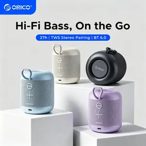 ORICO Portable Bluetooth Speaker, 27H Playtime, TWS Pairing, IPX5, Wireless, Small | Bluetooth 6.0, HiFi Sound, Wireless Speaker for Home, Outdoor, Camping and Travel - BG01