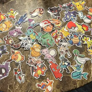 50 Pc Big Pokemon Stickers