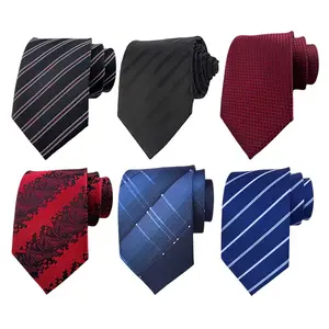 6pcs Pack Men's Elegant Jacquard Neckties - Classic Striped Ties Suitable for Weddings, Business, Formal Events, Father's Day Gifts, Hand Washable Ties with Suitable for Weddings, Business Meetings, Graduation