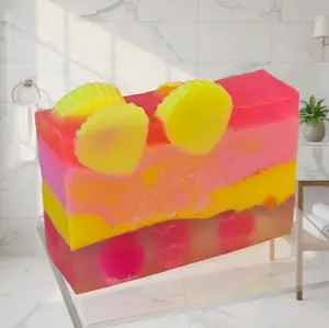 Aloha Paradise Handmade Goat Milk & Shea Butter Soap 5 oz - Gentle Cleansing Soap with Aloha Paradise Scent, Organic Ingredients Moisturizing Body Care