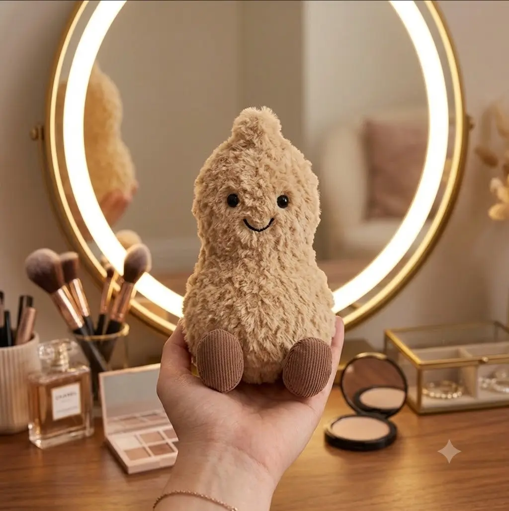 Jellycat Peanut Stuffed Toy - Cozy Desk Companion