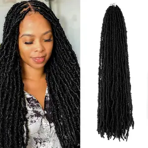 Crochet Braids Butterfly Locs 24" #1B