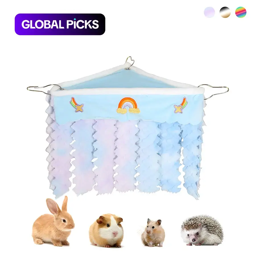Guinea Pig Hideout, Removable Soft Comfortable Hamster Hideout Hammock Cage Decoration, Small Animal Bed and Hideout for Guinea Pigs, Hedgehogs, Rabbits, Squirrels and Other Small Pets, Hamster Cage Habitat Accessory #GLOBAL PICKS