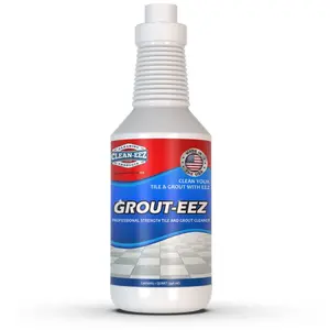 Clean-eez Grout-eez Super Heavy-Duty Grout Cleaner - Powerful Tile and Floor Stain Remover for Bathroom, Kitchen, and More - 32 oz.