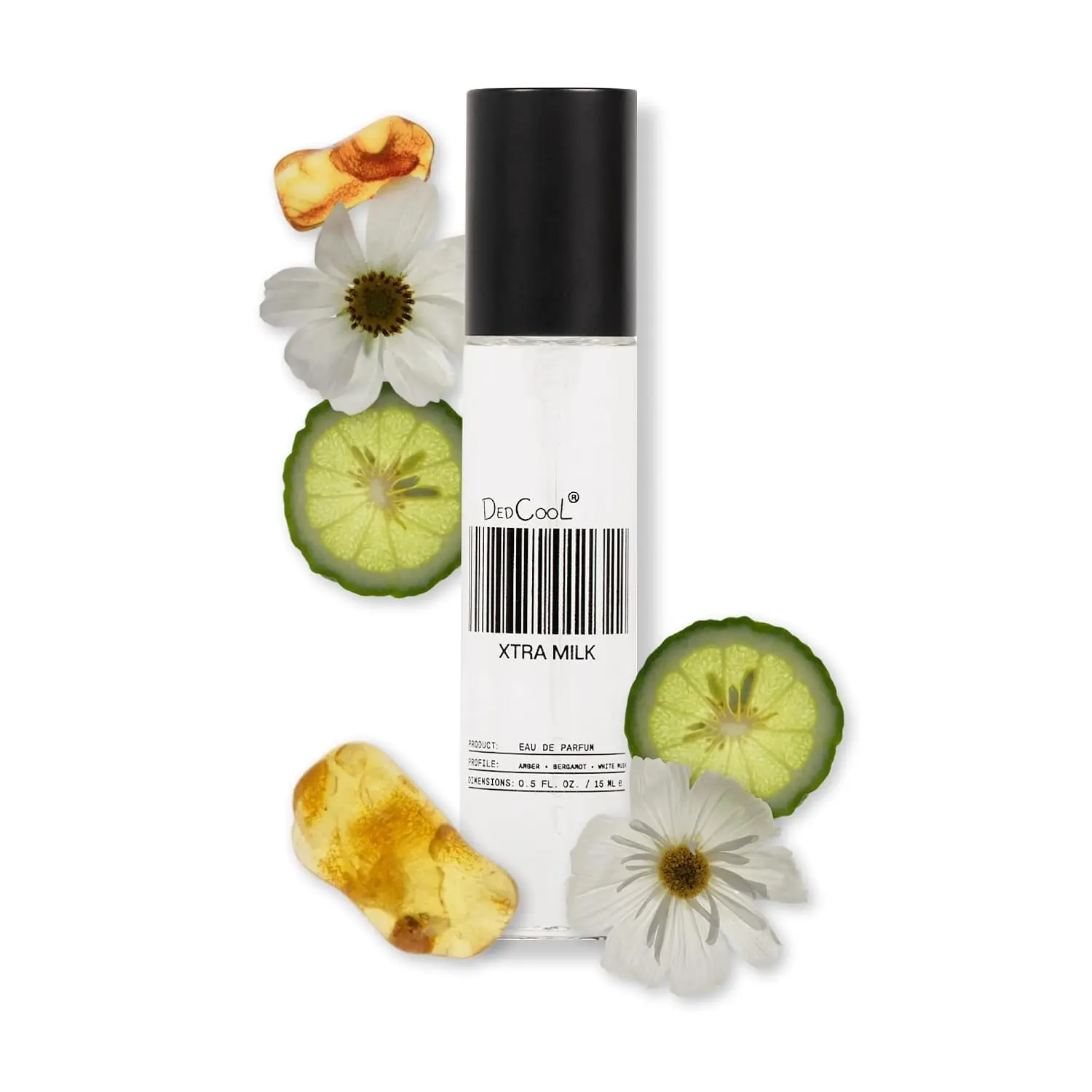 DedCool Xtra Milk EDP, Best of Beauty Award Winner 2024, Travel 15mL - Bergamot, White Musk, Amber