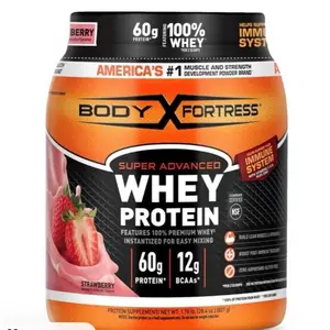 Super Advanced Protein Powder, Strawberry, Immune Support (1), Vitamins C & D Plus Zinc, 1.78 lbs