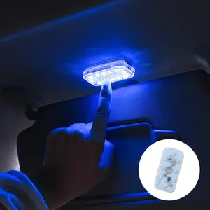 Car Interior Lights Finger Touch Sensor Mini LED Reading Lamp Wireless Touch Light USB Charging Auto Roof Atmosphere Lamp Car Interior Lighting